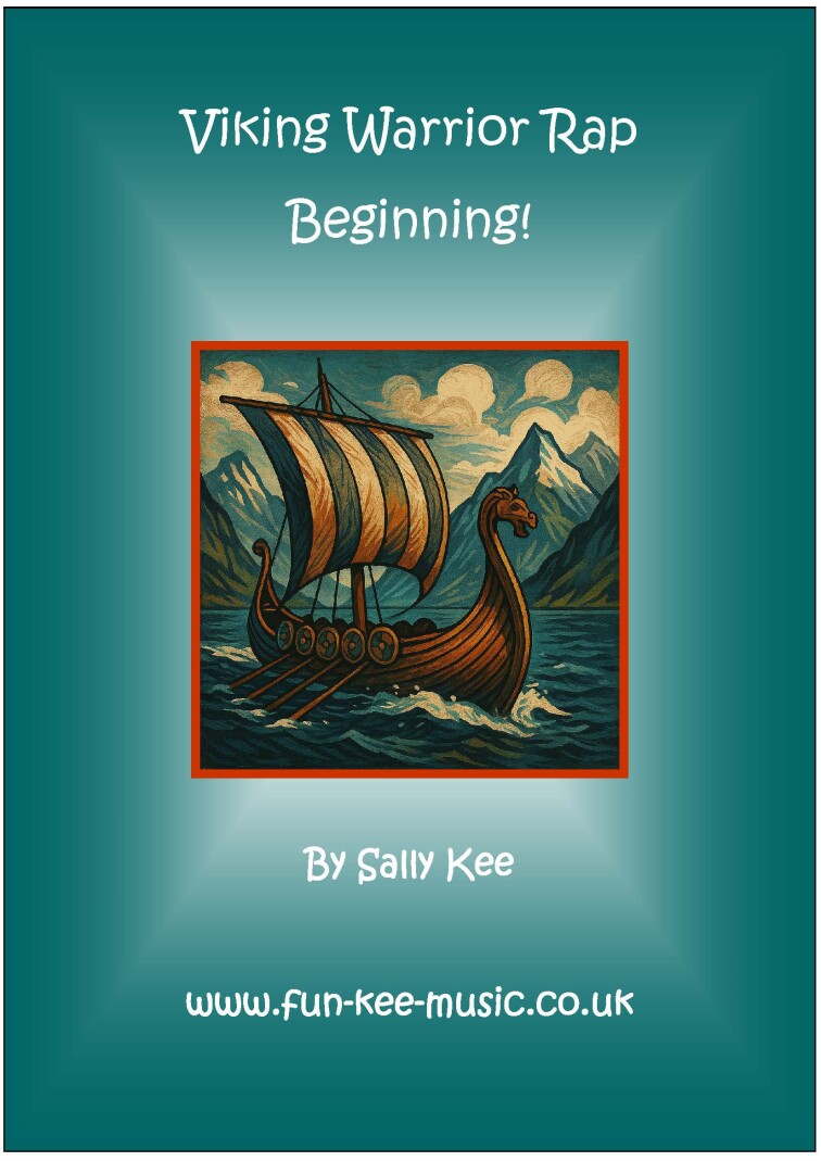 AI image of a Viking Long Ship on turbulent Waters agaist a blue background