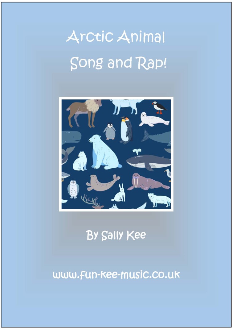 Dreamstime Image of Arctic Animals on a blue background